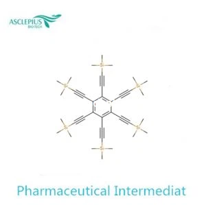 Hexakis-[(trimethylsilyl)ethynyl]bensen CAS NO 100516-62-9